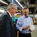 Senator Ted O'Brien and CY Plastics president Andrew Molodetz